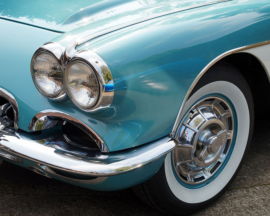 Hellblauer Oldtimer - Wertgutachten